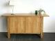 Heavy Duty Solid Natural Wood Hallway Sideboard Storage Cabinet With Shelves