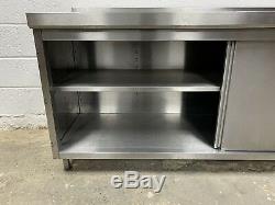 Heavy Duty Stainless Steel Cupboard With Shelves1800 MM Wide(vat Inc)