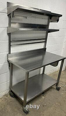 Heavy Duty Stainless Steel Preparation Unit With Shelves 1200 MM Wide £200 + Vat