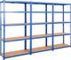 Heavy Duty Steel Garage Shelving 5 Tier 1000kg Blue 179x90x45cm Storage