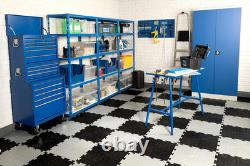 Heavy Duty Steel Garage Shelving 5 Tier 1000kg Blue 179x90x45cm Storage
