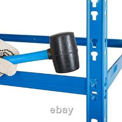 Heavy Duty Steel Garage Shelving 5 Tier 1000kg Blue 179x90x45cm Storage
