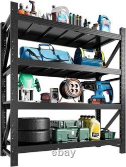 Heavy Duty Steel Shelving Garage Racking Unit 4-Tier Adjustable 250KG Per