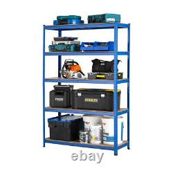 Heavy Duty Steel Shelving Units Metal Garage/Storage Racks 275kg UDL Per Shelf