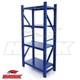 Heavy Duty Steel Warehouse Racking Shelving Unit Single Bay 180kg Storage Rack