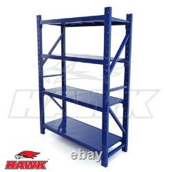Heavy Duty Steel Warehouse Racking Shelving Unit Single Bay 180kg Storage Rack