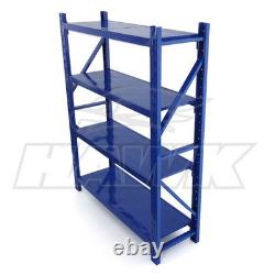 Heavy Duty Steel Warehouse Racking Shelving Unit Single Bay 180kg Storage Rack