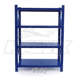 Heavy Duty Steel Warehouse Racking Shelving Unit Single Bay 180kg Storage Rack