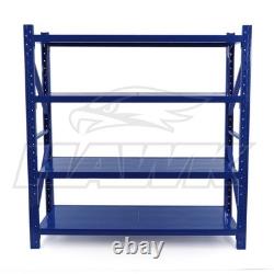 Heavy Duty Steel Warehouse Racking Shelving Unit Single Bay 180kg Storage Rack