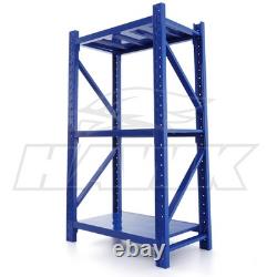 Heavy Duty Steel Warehouse Racking Shelving Unit Single Bay 300kg Storage Rack