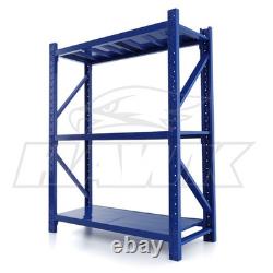 Heavy Duty Steel Warehouse Racking Shelving Unit Single Bay 300kg Storage Rack
