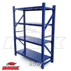 Heavy Duty Steel Warehouse Racking Shelving Unit Single Bay 350kg Storage Rack