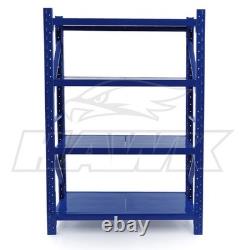 Heavy Duty Steel Warehouse Racking Shelving Unit Single Bay 350kg Storage Rack