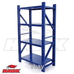 Heavy Duty Steel Warehouse Racking Shelving Unit Single Bay 350kg Storage Rack