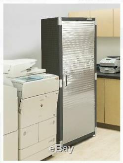 Heavy Duty Storage Cabinet 4 Shelves Satin Graphite Adjustable Stainless Steel
