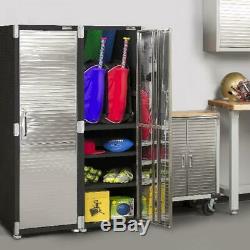 Heavy Duty Storage Cabinet Tall Garage Tool Box Workshop Organizer Locker Shelf