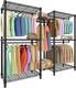 Heavy Duty Storage Clothes Rail Rack Garment Hanging Stand Open Wardrobe Shelf