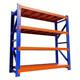 Heavy Duty Storage Rack, 4-tier Metal Shelving Unit, Blue & Orange 200x200x60cm