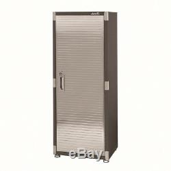 Heavy-Duty Tall Garage Storage Cabinet Lock 4 Shelves Pegboard Steel Locker Tool