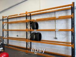 Heavy Duty Tyre Racking MOT Station Garage 3000mm H x 540mm D x 2700mm L Custom