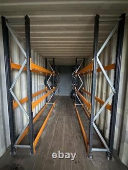 Heavy Duty Tyre Racking Storage for Containers to suit 20ft or 40ft 450mm Depth