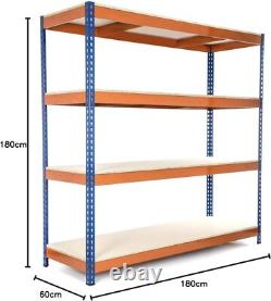 Heavy Duty Warehouse Racking Garage Shelving Storage Shelves Metal Shelf Unit