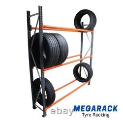 Heavy Duty Wheel Tyre Storage Racking 2M Tall x 1.8M Wide x 0.4M Deep 3 Levels