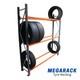 Heavy Duty Wheel Tyre Storage Racking 2m Tall X 1.8m Wide X 0.4m Deep 3 Levels