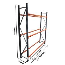 Heavy Duty Wheel Tyre Storage Racking 2M Tall x 1.8M Wide x 0.4M Deep 3 Levels