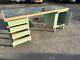 Heavy Duty Wood Workbench Shelf & 4 Draw Storage Wooden Work Top Station