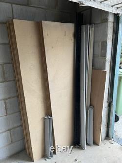 Heavy duty commercial-grade racking. 600kg Per shelf. Used