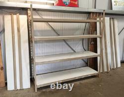 Heavy duty industrial racking/shelving 4 SHELVES + EXTRAS 7ftH x 7ftL x 2ftD
