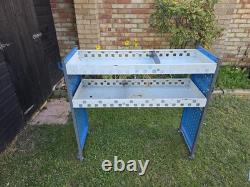 Heavy duty metal racking storage shelving fits medium to large vans