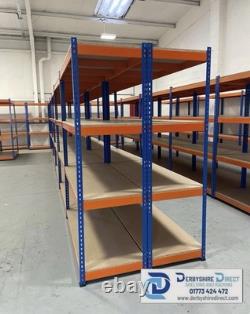 Heavy duty racking shelving storage Boltless system with chipboard shelves