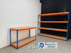 Heavy duty racking shelving storage Boltless system with chipboard shelves