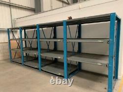 Heavy duty shelving With Sliding Shelves. Delivery Available