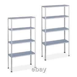 Heavy duty shelving unit Adjustable Metal Shelves Galvanised 4 Shelves