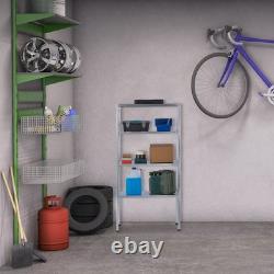 Heavy duty shelving unit Adjustable Metal Shelves Galvanised 4 Shelves