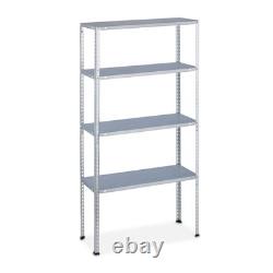 Heavy duty shelving unit Adjustable Metal Shelves Galvanised 4 Shelves