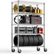 Height Adjustable Shelves, Heavy Duty Wire Pantry Shelving For Tool Sheds, Garage