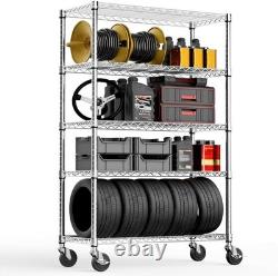 Height Adjustable Shelves, Heavy Duty Wire Pantry Shelving for Tool Sheds, Garage