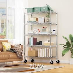 Height Adjustable Shelves, Heavy Duty Wire Pantry Shelving for Tool Sheds, Garage