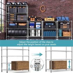 Height Adjustable Shelves, Heavy Duty Wire Pantry Shelving for Tool Sheds, Garage