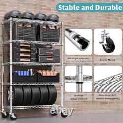 Height Adjustable Shelves, Heavy Duty Wire Pantry Shelving for Tool Sheds, Garage