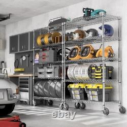 Height Adjustable Shelves, Heavy Duty Wire Pantry Shelving for Tool Sheds, Garage