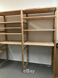 IKEA IVAR Wooden Pine Corner Shelving Storage System Unit RRP £748