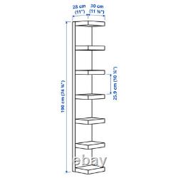 IKEA LACK Wall Shelf Unit Vertical Storage White 30x190cm Durable Heavy Duty