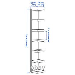 IKEA LACK Wall Shelf Unit Vertical Storage White 30x190cm Durable Heavy Duty