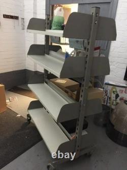 Industrial Heavy Duty 2 Bay Double-Sided Rollaway 1700mm High with Flat Shelve