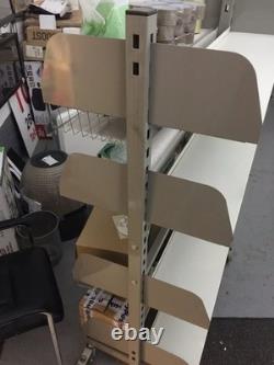 Industrial Heavy Duty 2 Bay Double-Sided Rollaway 1700mm High with Flat Shelve